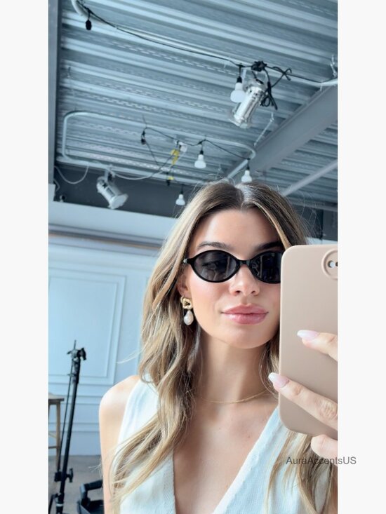 Trendy Oval Sunglasses – 90s Y2K Retro, Small Frame, UV Protection main image 7